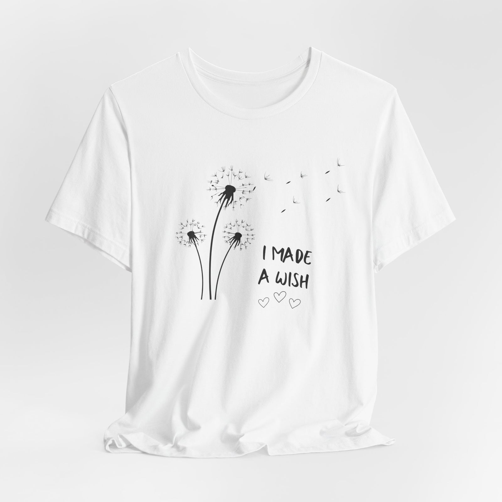 T-Shirt — 'I Made a Wish' Dandelion Graphic Tee