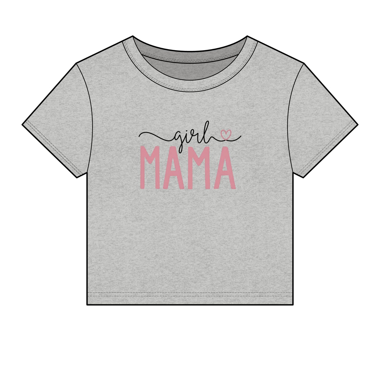 Girl Mama, Crop Tee