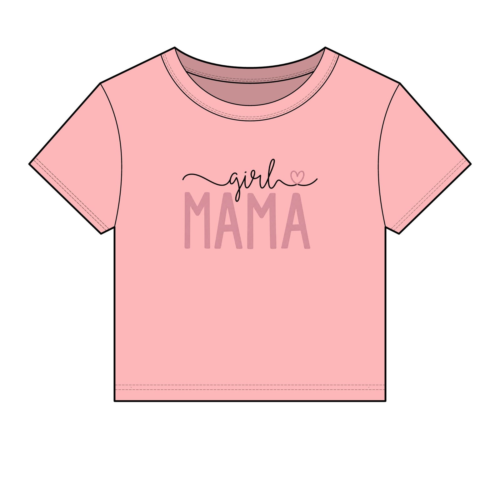 Girl Mama, Crop Tee