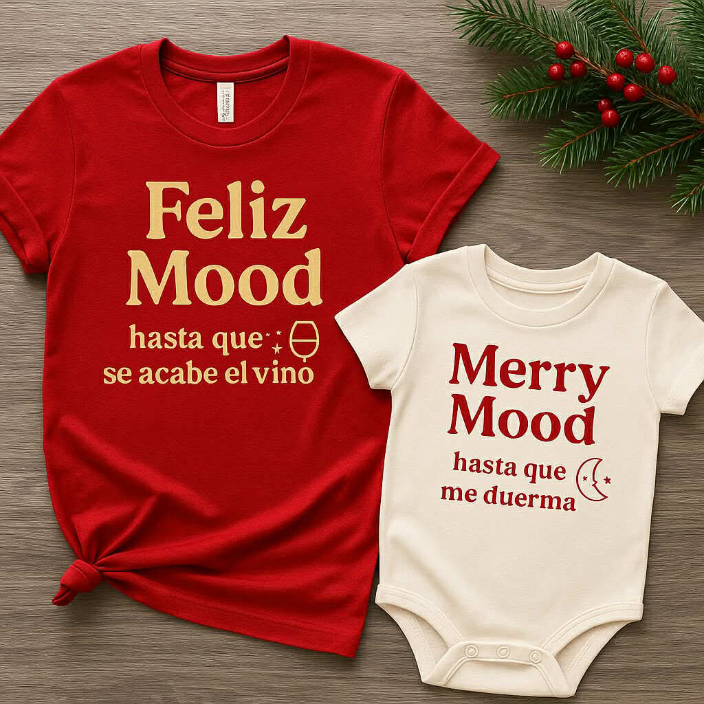 Feliz Mood & Merry Mood Holiday Matching Set