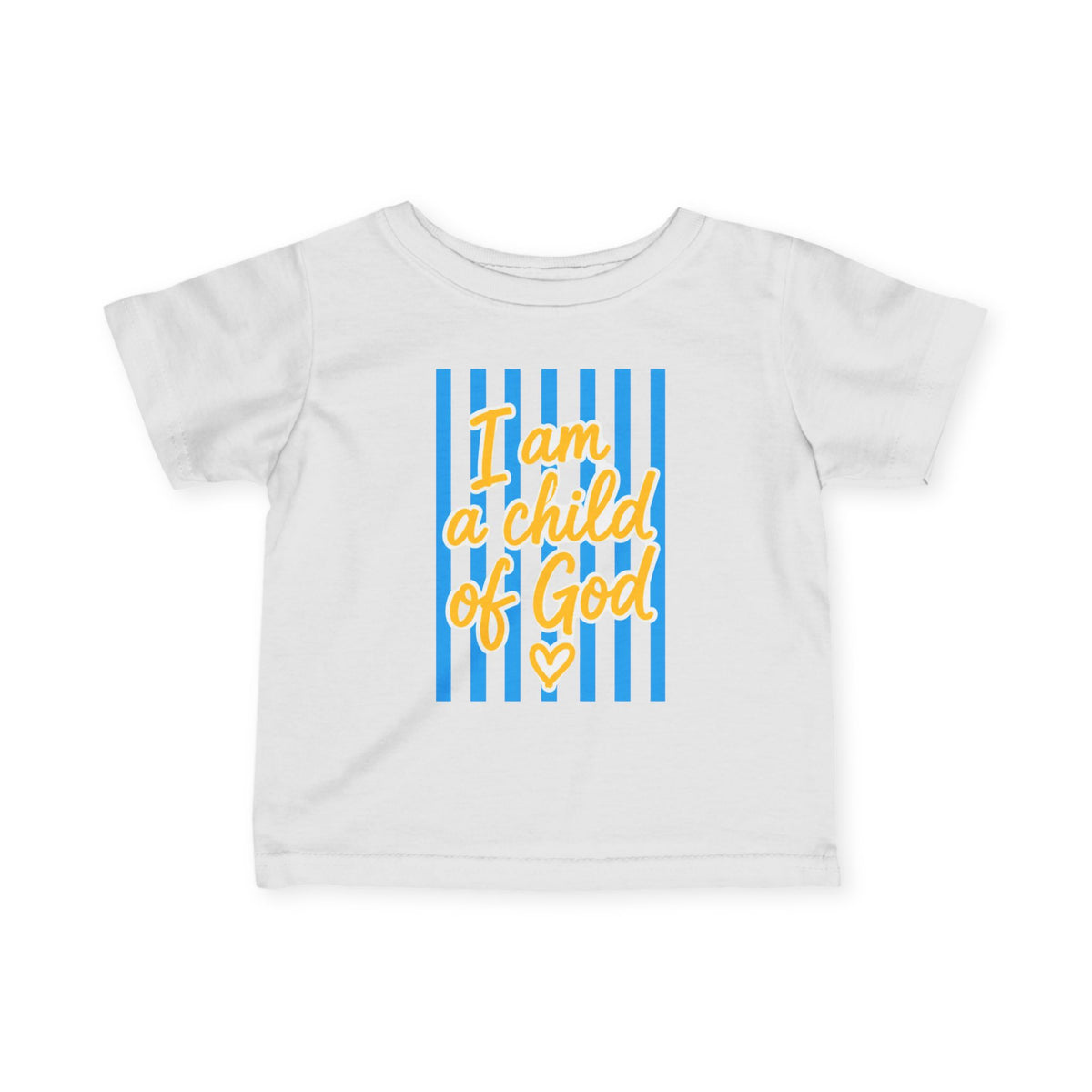 Infant Tee "I Am a Child of God" — Religious Baby Shirt, Cute Christian Toddler Top