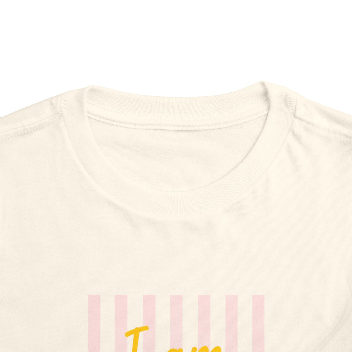 "I Am a Child of God" Pink Stripe, Kids T‑Shirt