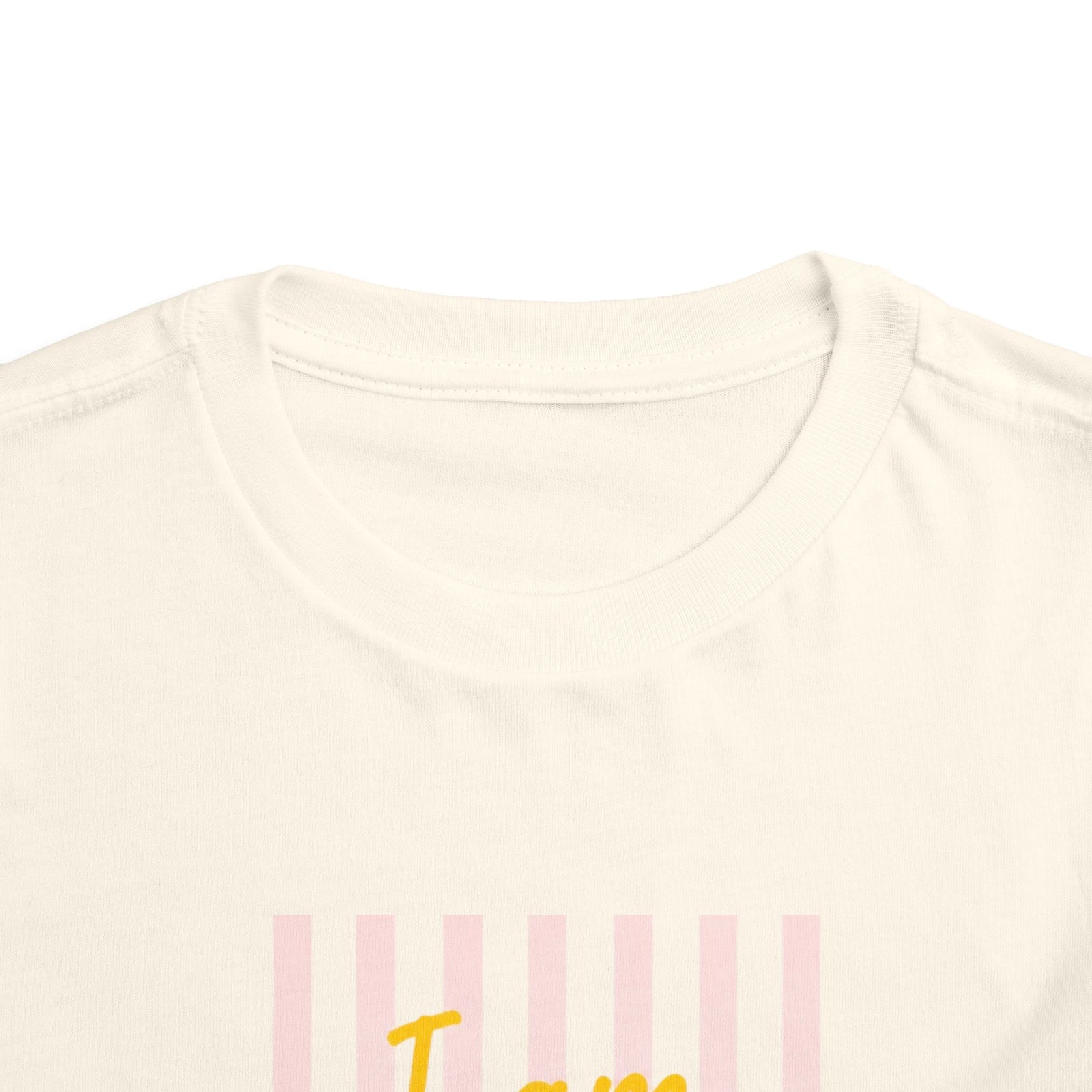 "I Am a Child of God" Pink Stripe, Kids T‑Shirt