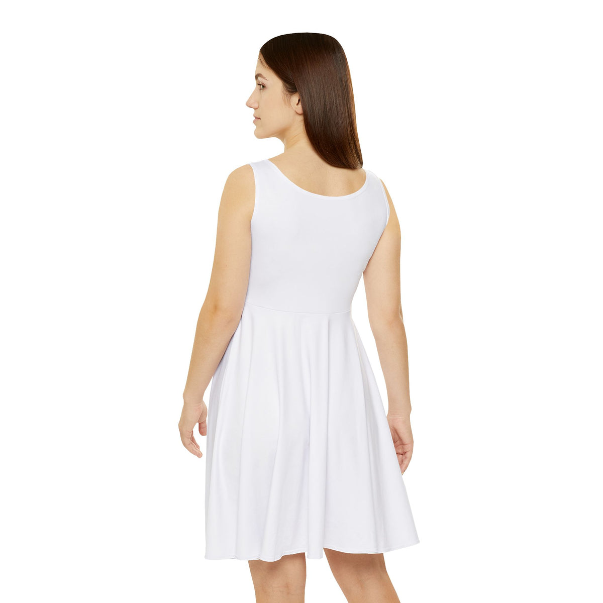"I am strong kind capable", Pink Stripe Skater Dress