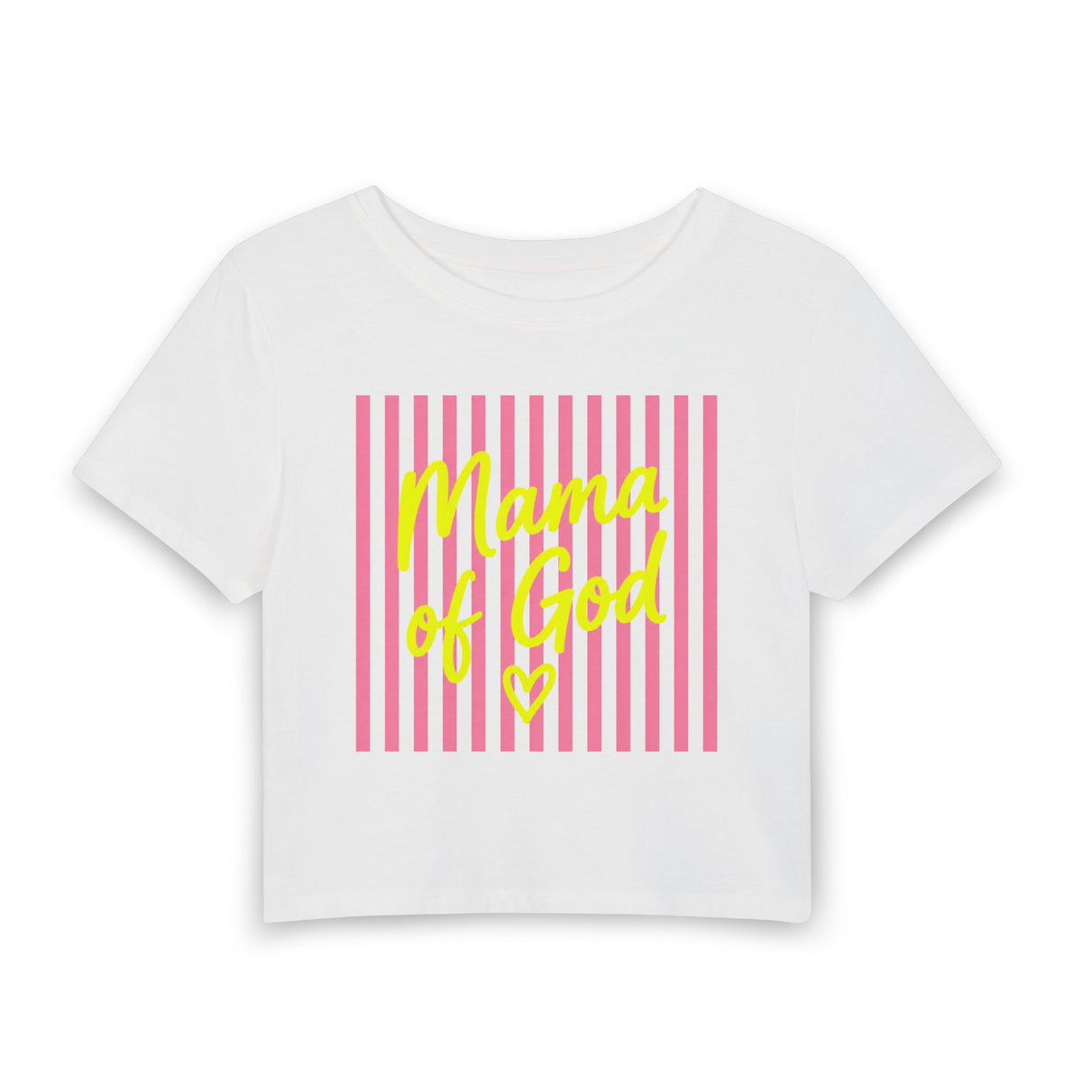 Mama of God — Pink Mom Crop Shirt