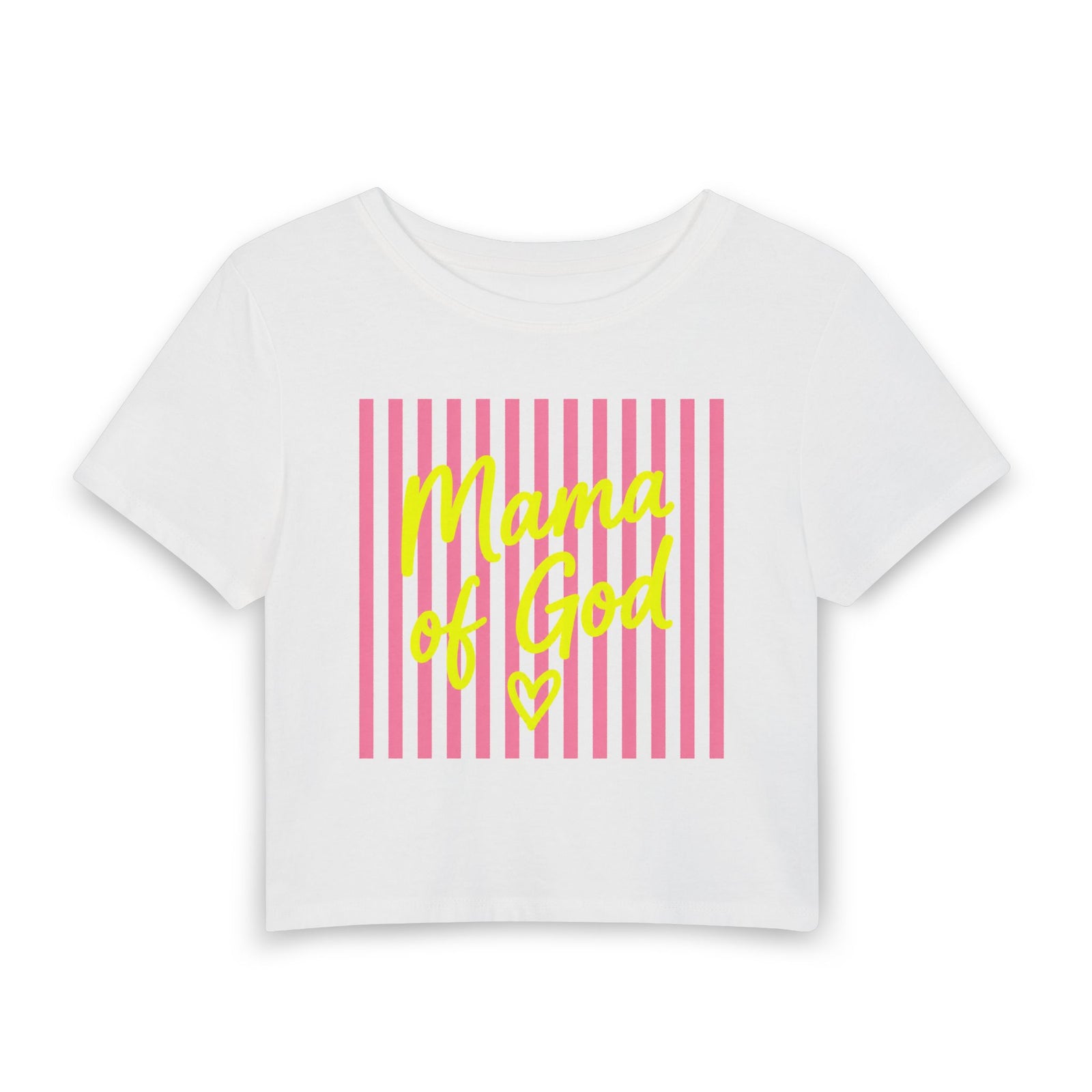 Mama of God — Pink Mom Crop Shirt