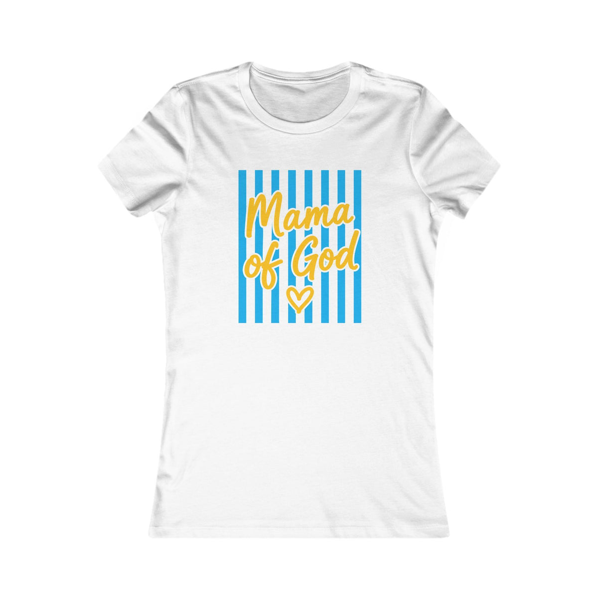 Mama of God  (blue stripes, yellow mustard)