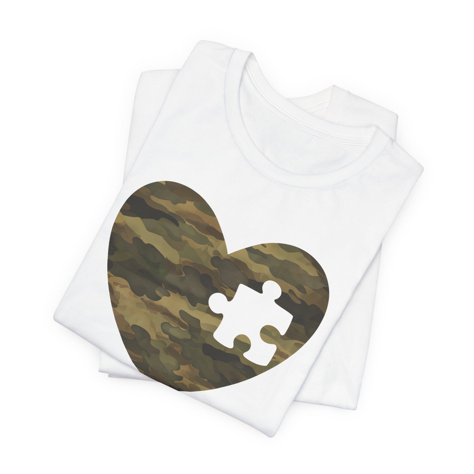 Camo Heart Puzzle Tee