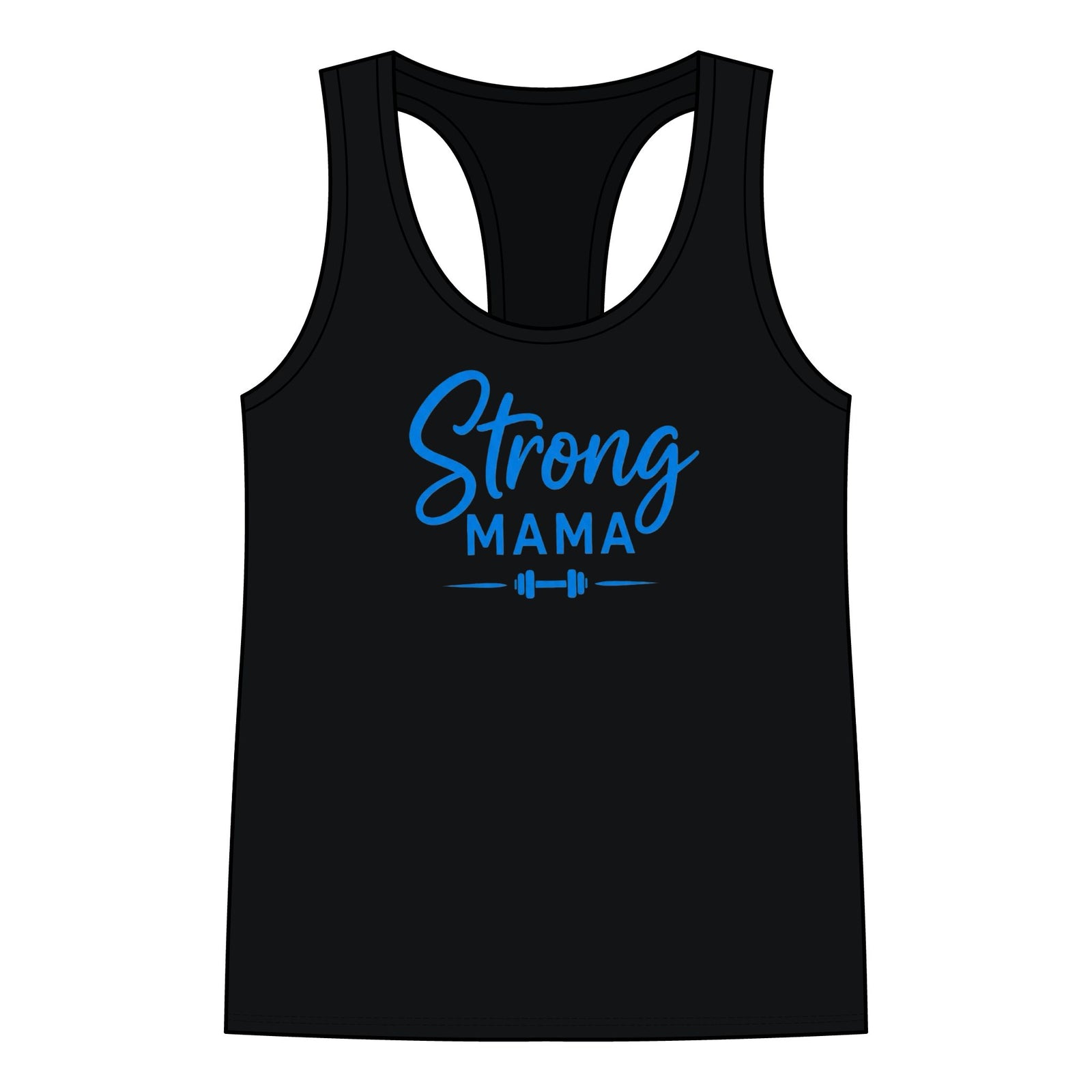 "Strong Mama"-  Black Tank Top
