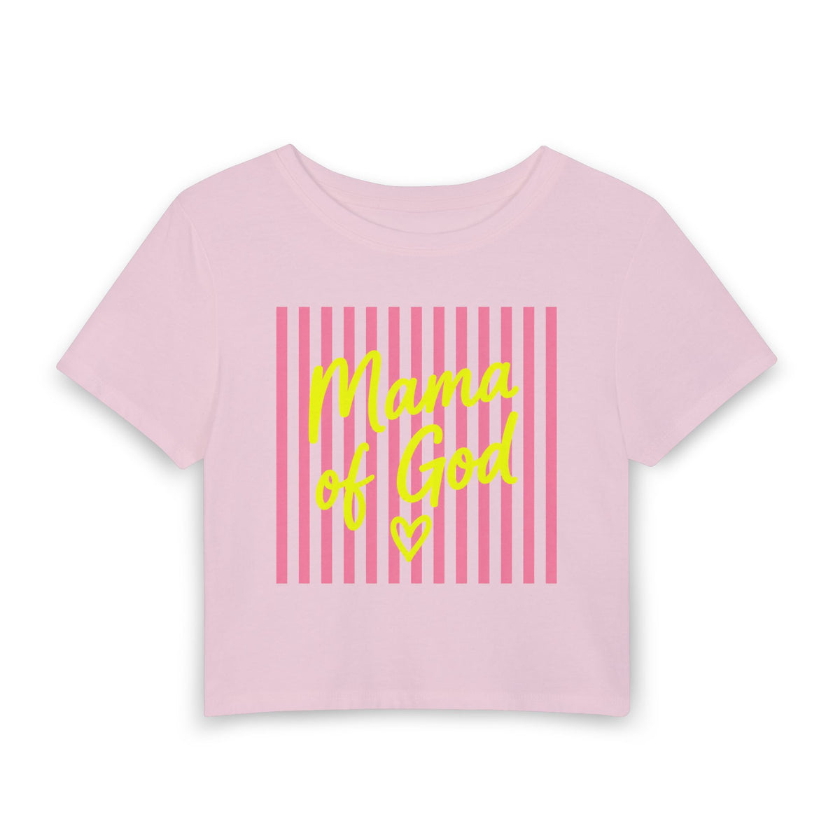 Mama of God — Pink Mom Crop Shirt