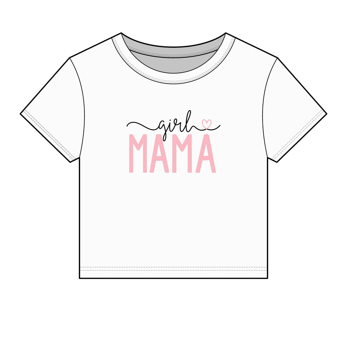 Girl Mama, Crop Tee