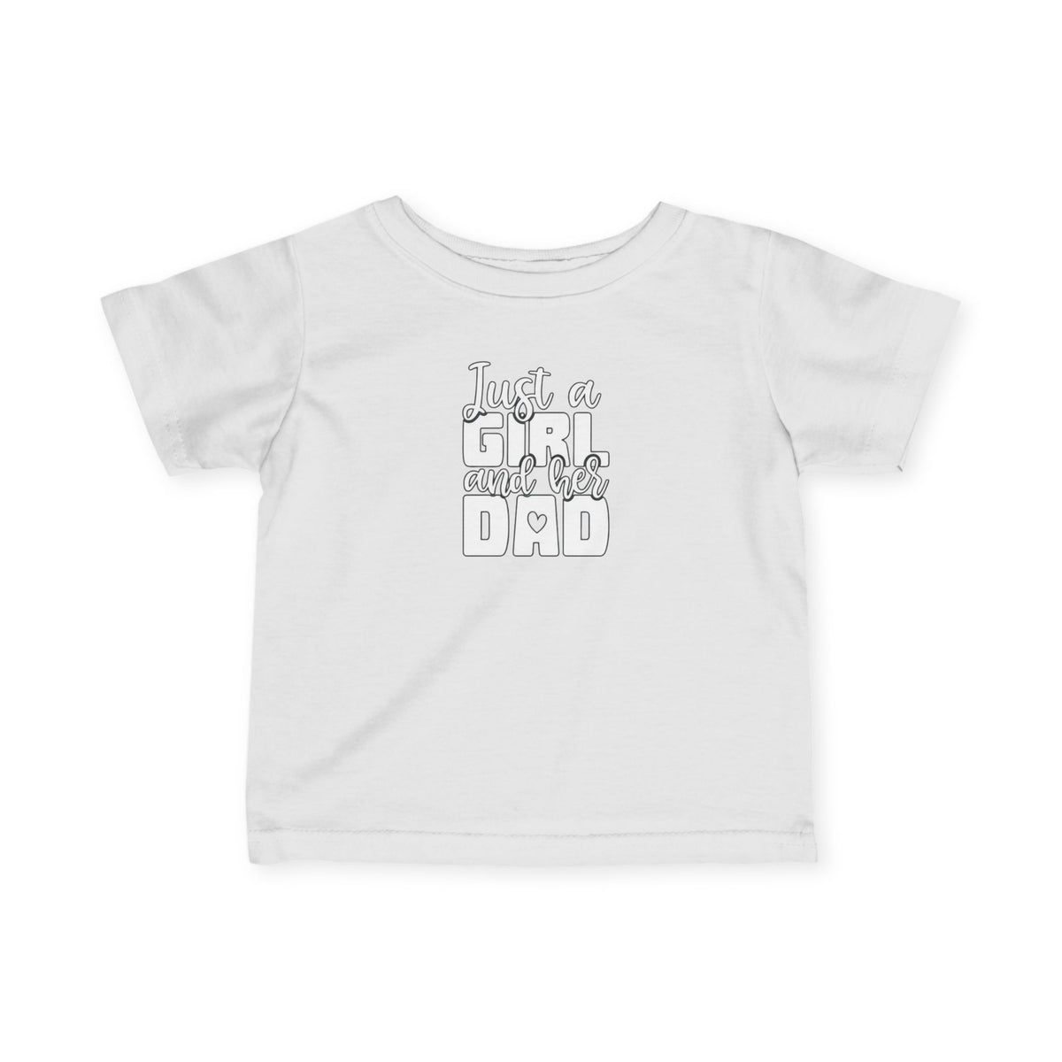 Just a Dad and his Girl, Matching bundle, white letters