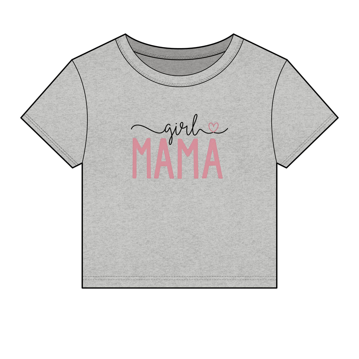 Girl Mama, Crop Tee
