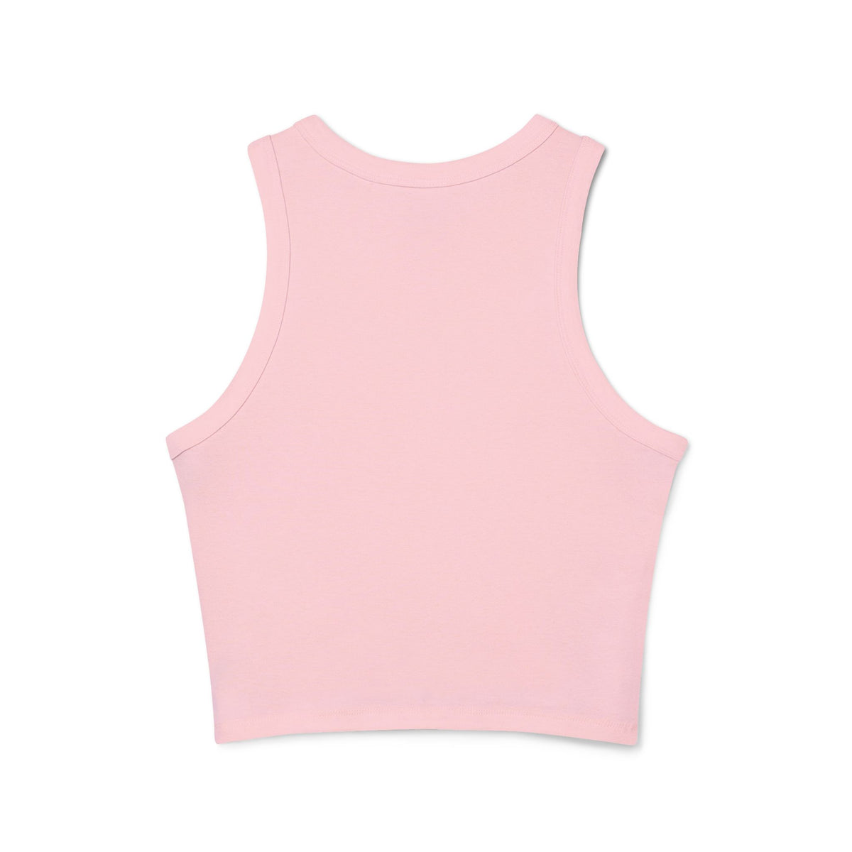 Mama of God Racer Tank Top — Pink Striped Christian Graphic Crop