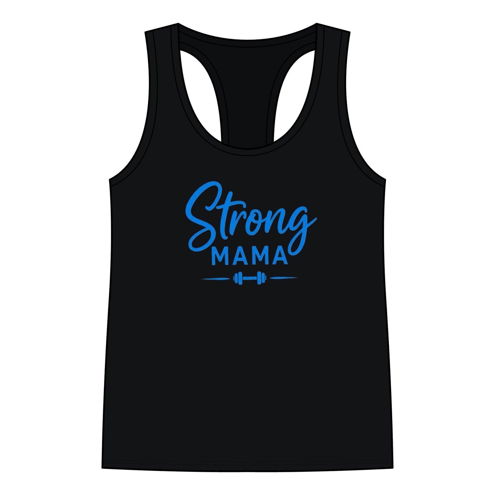 "Strong Mama"-  Black Tank Top