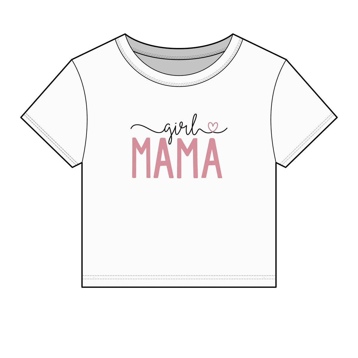 Girl Mama, Crop Tee