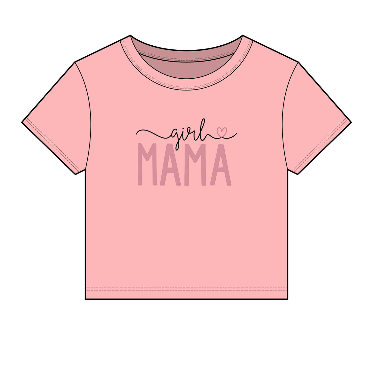 Girl Mama, Crop Tee