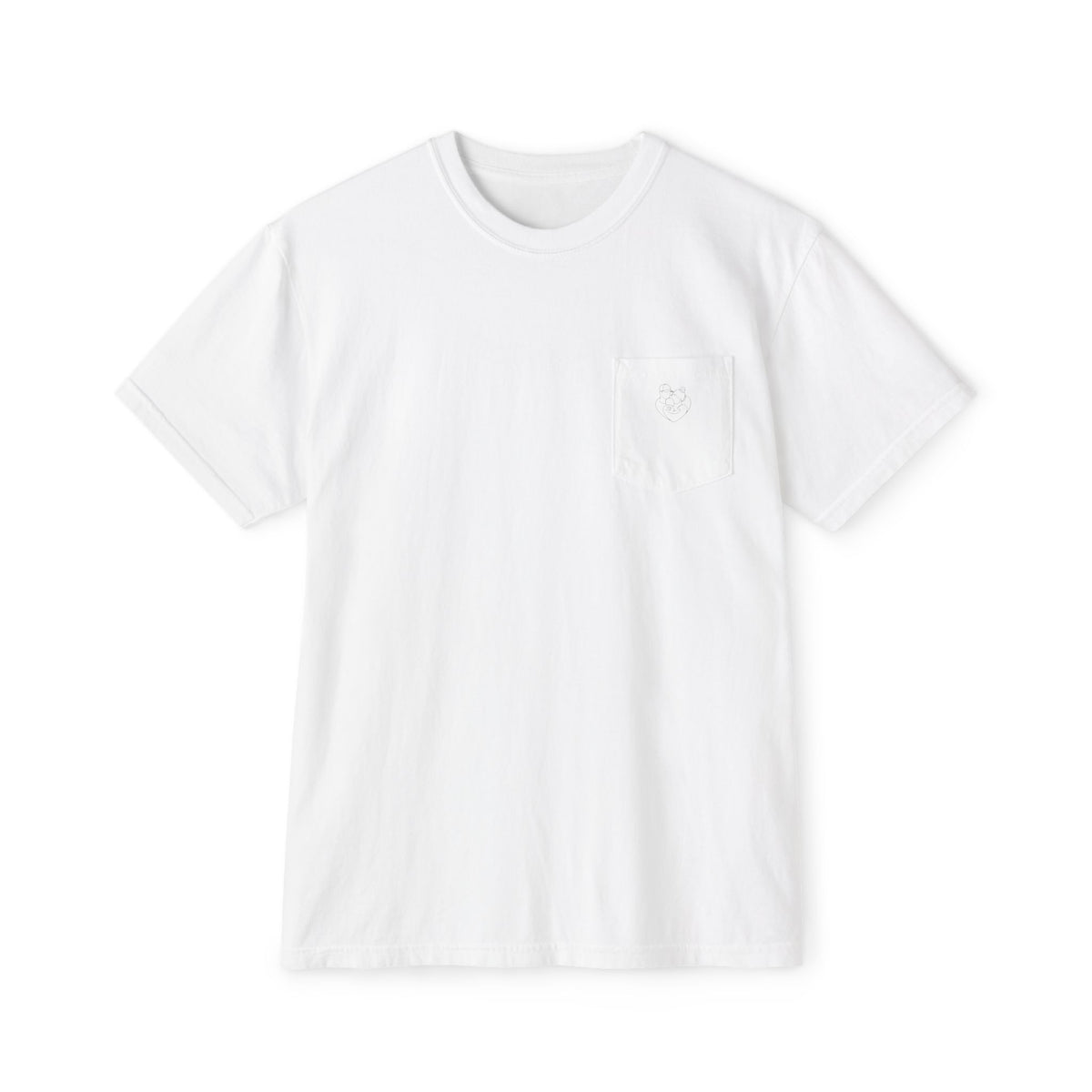 Papa Vertical Back-Print Pocket T-Shirt — Established 2025