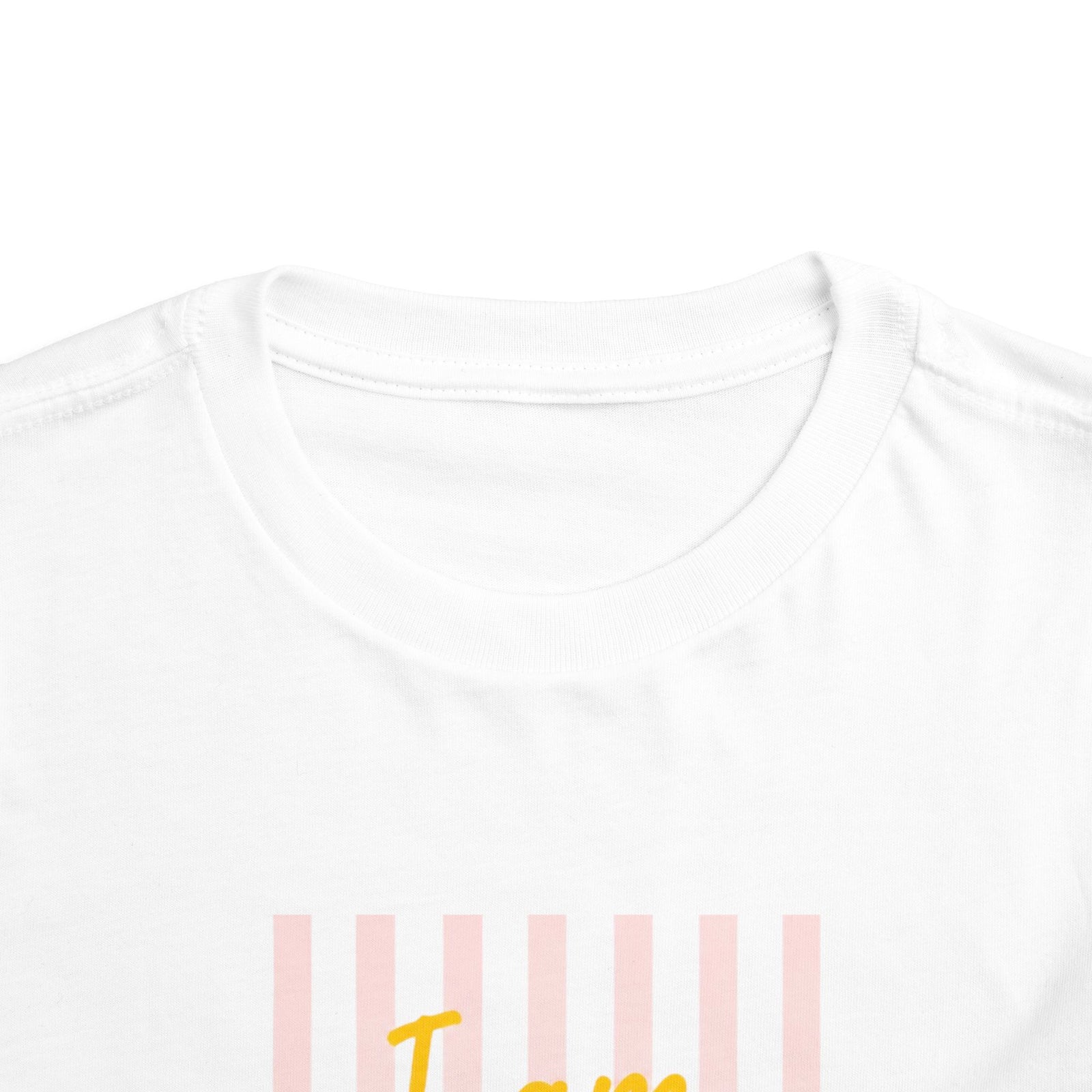 "I Am a Child of God" Pink Stripe, Kids T‑Shirt