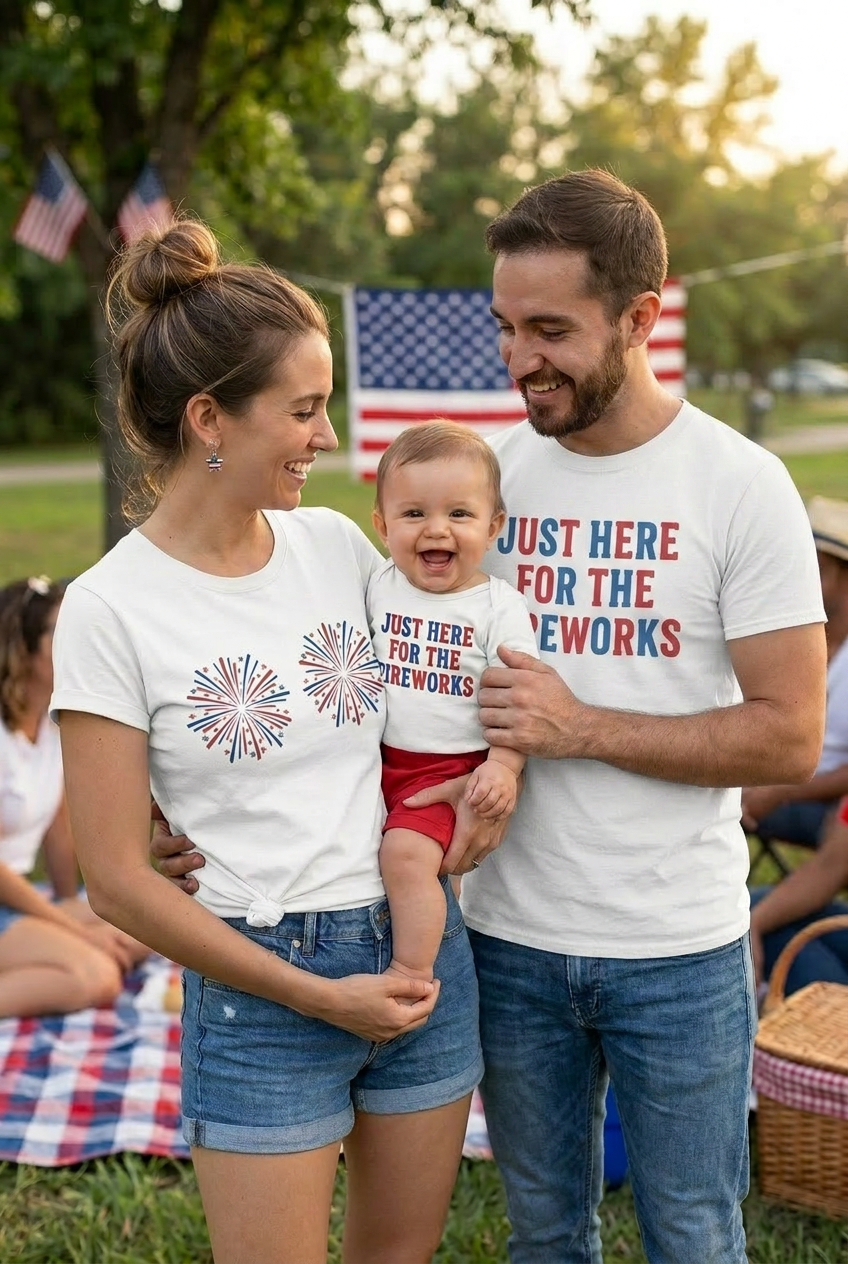 “Just Here for the Fireworks” Family bundle