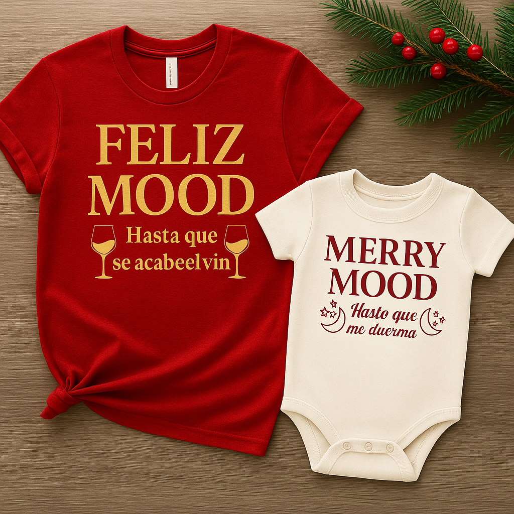 Feliz Mood & Merry Mood Holiday Matching Set